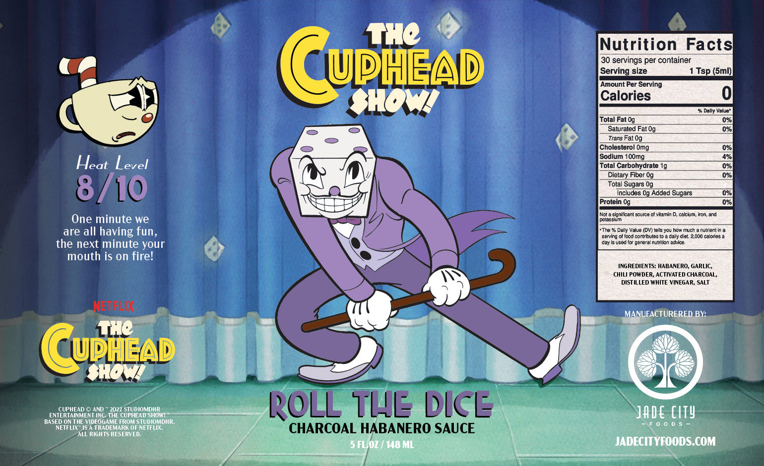 King Dice's Roll The Dice: Charcoal Habanero Sauce