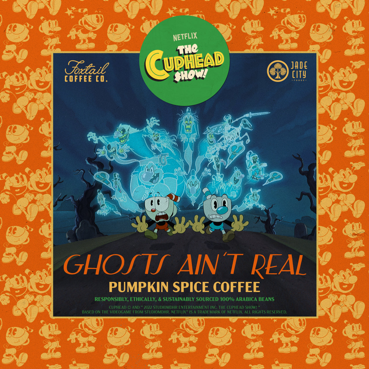 Cuphead & Mugman's Ghosts Ain't Real: Pumpkin Spice Coffee