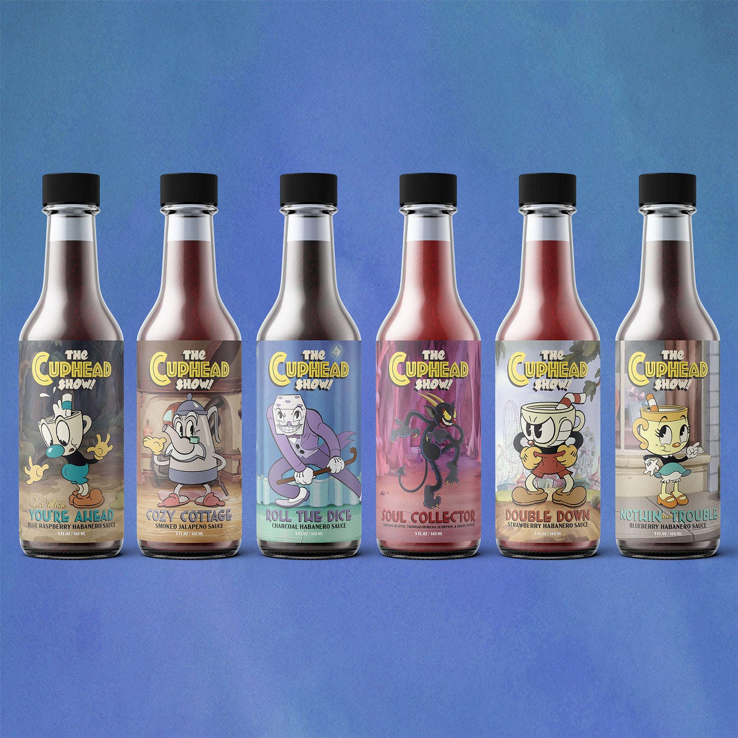 The Cuphead Show! Hot Sauce 5-Pack Series 2 – The Cuphead Show : Officially  Licensed Store